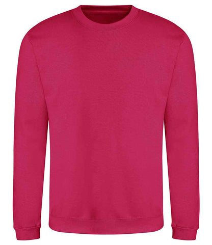 Just Hoods JH030 Hot Pink Front -  Ready to be Embroidered and Printed by Custard Workwear - Cheap Personalised and Customised Workwear in Nottinghamshire, Derbyshire and Leicestershire