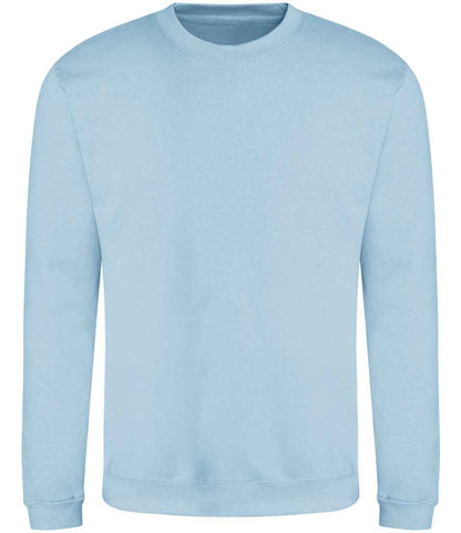 Just Hoods JH030 Ice Blue Front -  Ready to be Embroidered and Printed by Custard Workwear - Cheap Personalised and Customised Workwear in Nottinghamshire, Derbyshire and Leicestershire