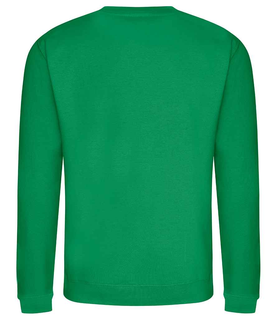 Just Hoods JH030 Kelly Green Back -  Ready to be Embroidered and Printed by Custard Workwear - Cheap Personalised and Customised Workwear in Nottinghamshire, Derbyshire and Leicestershire