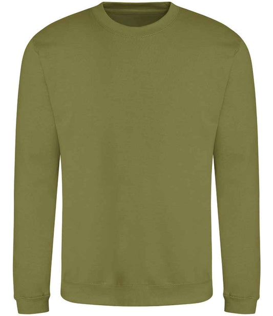 Just Hoods JH030 Khaki Front -  Ready to be Embroidered and Printed by Custard Workwear - Cheap Personalised and Customised Workwear in Nottinghamshire, Derbyshire and Leicestershire