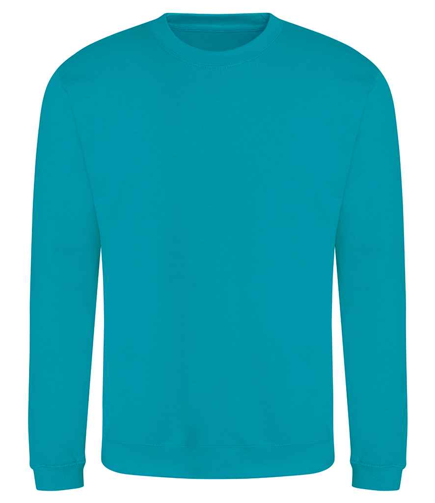 Just Hoods JH030 Lagoon Blue Front -  Ready to be Embroidered and Printed by Custard Workwear - Cheap Personalised and Customised Workwear in Nottinghamshire, Derbyshire and Leicestershire