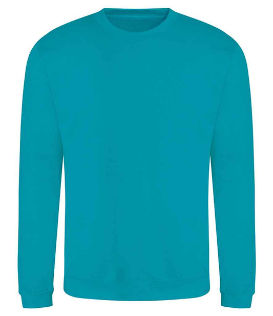 Just Hoods JH030 Lagoon Blue Front -  Ready to be Embroidered and Printed by Custard Workwear - Cheap Personalised and Customised Workwear in Nottinghamshire, Derbyshire and Leicestershire