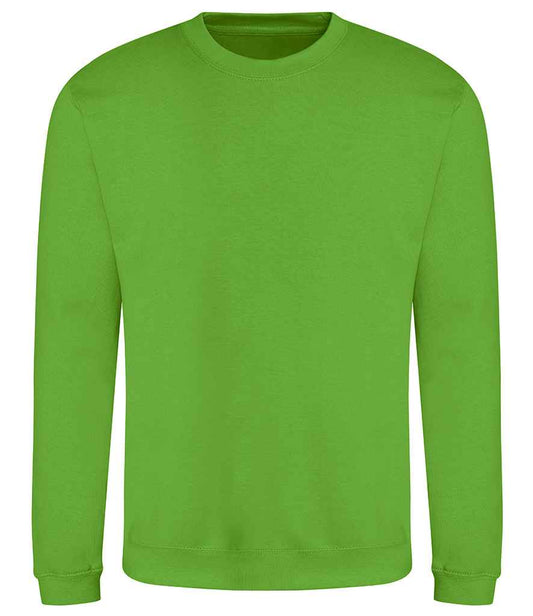 Just Hoods JH030 Lime Green Front -  Ready to be Embroidered and Printed by Custard Workwear - Cheap Personalised and Customised Workwear in Nottinghamshire, Derbyshire and Leicestershire