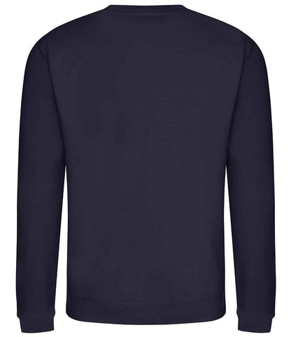 Just Hoods JH030 New French Navy Back -  Ready to be Embroidered and Printed by Custard Workwear - Cheap Personalised and Customised Workwear in Nottinghamshire, Derbyshire and Leicestershire