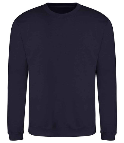 Just Hoods JH030 New French Navy Front -  Ready to be Embroidered and Printed by Custard Workwear - Cheap Personalised and Customised Workwear in Nottinghamshire, Derbyshire and Leicestershire