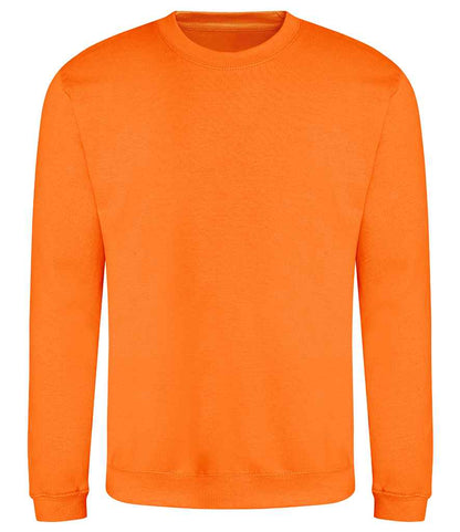 Just Hoods JH030 Orange Crush Front -  Ready to be Embroidered and Printed by Custard Workwear - Cheap Personalised and Customised Workwear in Nottinghamshire, Derbyshire and Leicestershire