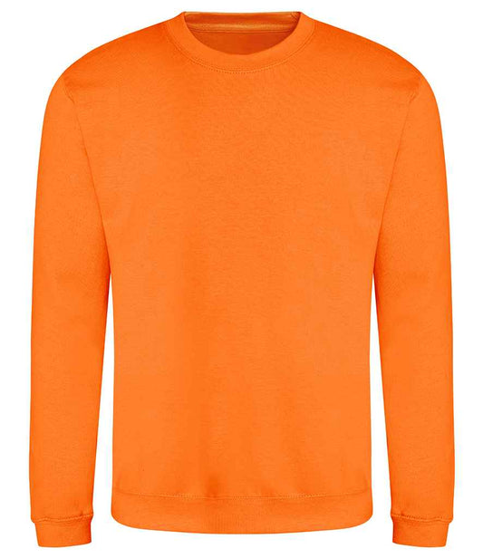 Just Hoods JH030 Orange Crush Front -  Ready to be Embroidered and Printed by Custard Workwear - Cheap Personalised and Customised Workwear in Nottinghamshire, Derbyshire and Leicestershire