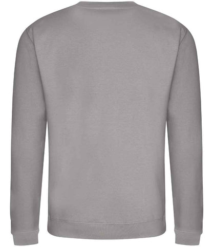 Just Hoods JH030 Platinum Grey Back -  Ready to be Embroidered and Printed by Custard Workwear - Cheap Personalised and Customised Workwear in Nottinghamshire, Derbyshire and Leicestershire