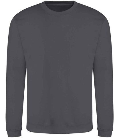 Just Hoods JH030 Shark Grey Front -  Ready to be Embroidered and Printed by Custard Workwear - Cheap Personalised and Customised Workwear in Nottinghamshire, Derbyshire and Leicestershire