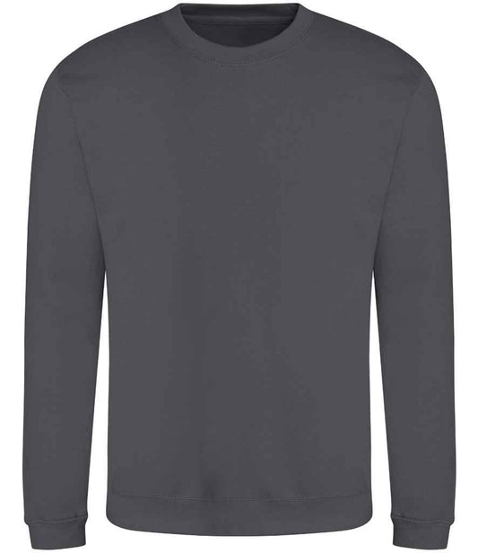 Just Hoods JH030 Shark Grey Front -  Ready to be Embroidered and Printed by Custard Workwear - Cheap Personalised and Customised Workwear in Nottinghamshire, Derbyshire and Leicestershire