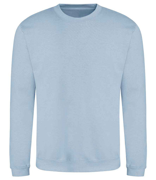 Just Hoods JH030 Sky Blue Front -  Ready to be Embroidered and Printed by Custard Workwear - Cheap Personalised and Customised Workwear in Nottinghamshire, Derbyshire and Leicestershire