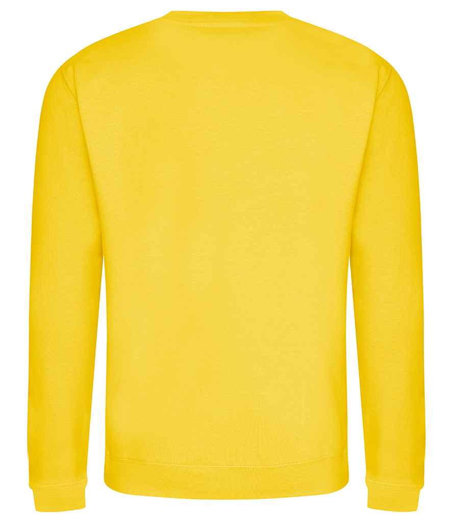 Just Hoods JH030 Sun Yellow Back -  Ready to be Embroidered and Printed by Custard Workwear - Cheap Personalised and Customised Workwear in Nottinghamshire, Derbyshire and Leicestershire
