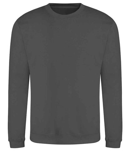 Just Hoods JH030 Steel Grey Front -  Ready to be Embroidered and Printed by Custard Workwear - Cheap Personalised and Customised Workwear in Nottinghamshire, Derbyshire and Leicestershire