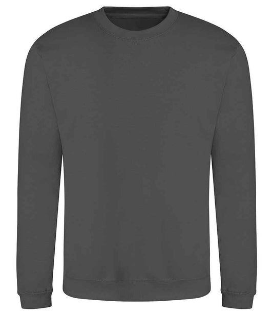 Just Hoods JH030 Steel Grey Front -  Ready to be Embroidered and Printed by Custard Workwear - Cheap Personalised and Customised Workwear in Nottinghamshire, Derbyshire and Leicestershire