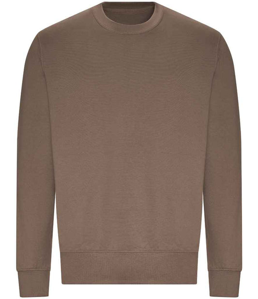 Just Hoods JH030 Mocha Front -  Ready to be Embroidered and Printed by Custard Workwear - Cheap Personalised and Customised Workwear in Nottinghamshire, Derbyshire and Leicestershire