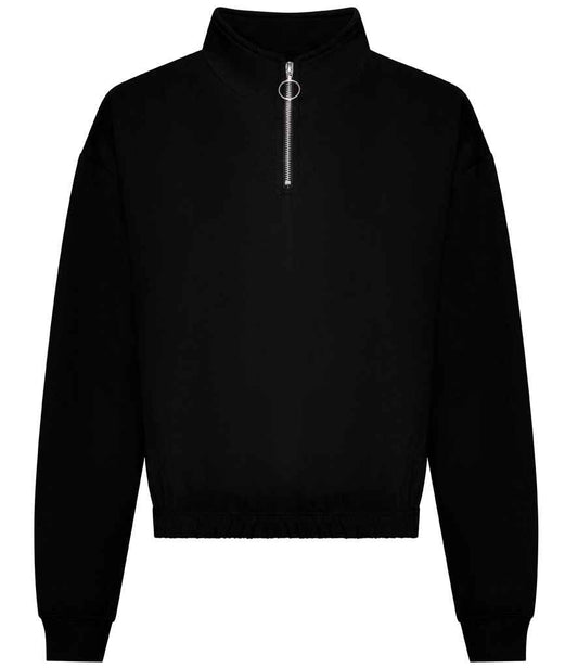 Just Hoods JH037 Deep Black Front -  Ready to be Embroidered and Printed by Custard Workwear - Cheap Personalised and Customised Workwear in Nottinghamshire, Derbyshire and Leicestershire