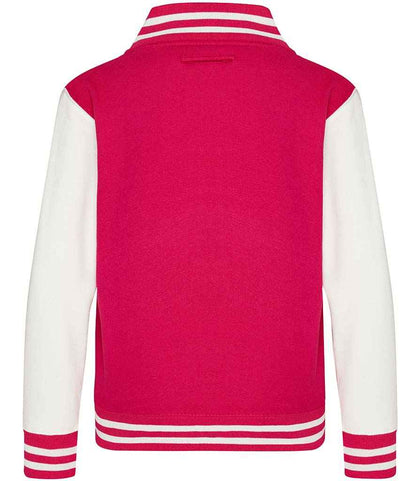 Just Hoods JH043B Hot Pink/White Back -  Ready to be Embroidered and Printed by Custard Workwear - Cheap Personalised and Customised Workwear in Nottinghamshire, Derbyshire and Leicestershire