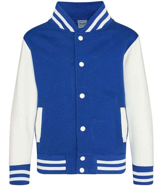 Just Hoods JH043B Royal Blue/White Front -  Ready to be Embroidered and Printed by Custard Workwear - Cheap Personalised and Customised Workwear in Nottinghamshire, Derbyshire and Leicestershire