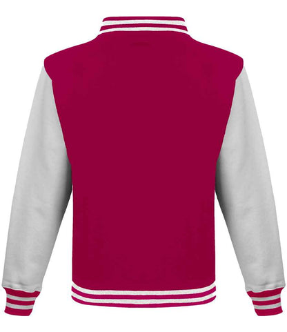 Just Hoods JH043 Hot Pink/White Back -  Ready to be Embroidered and Printed by Custard Workwear - Cheap Personalised and Customised Workwear in Nottinghamshire, Derbyshire and Leicestershire