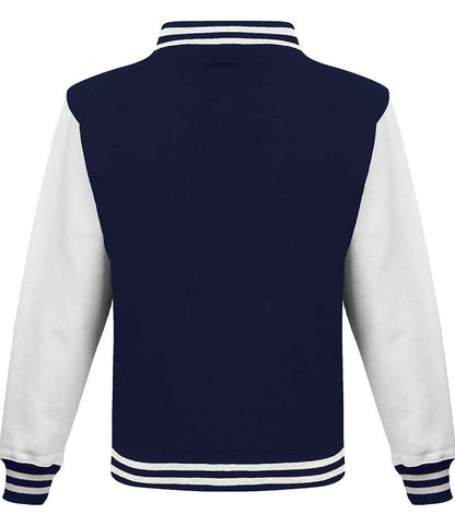 Just Hoods JH043 Oxford Navy/White Back -  Ready to be Embroidered and Printed by Custard Workwear - Cheap Personalised and Customised Workwear in Nottinghamshire, Derbyshire and Leicestershire