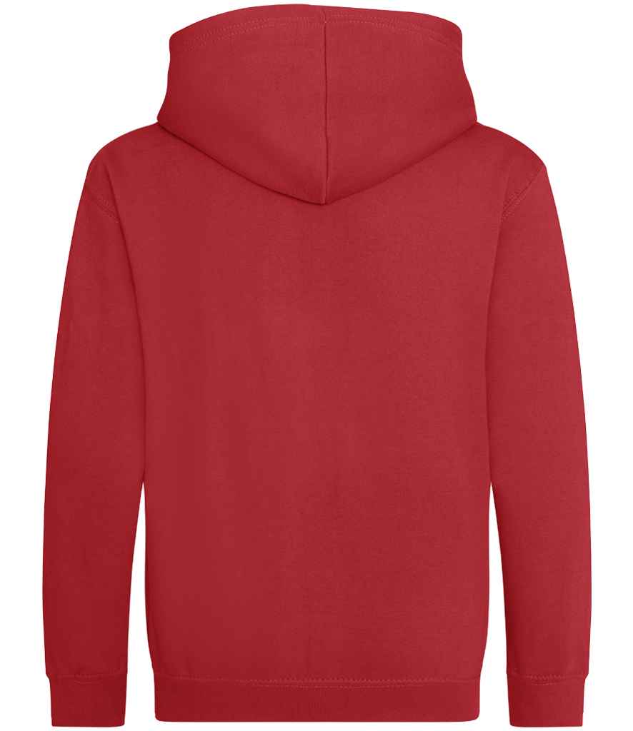 Just Hoods JH050B Fire Red Back -  Ready to be Embroidered and Printed by Custard Workwear - Cheap Personalised and Customised Workwear in Nottinghamshire, Derbyshire and Leicestershire