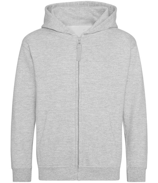 Just Hoods JH050B Heather Grey Front -  Ready to be Embroidered and Printed by Custard Workwear - Cheap Personalised and Customised Workwear in Nottinghamshire, Derbyshire and Leicestershire