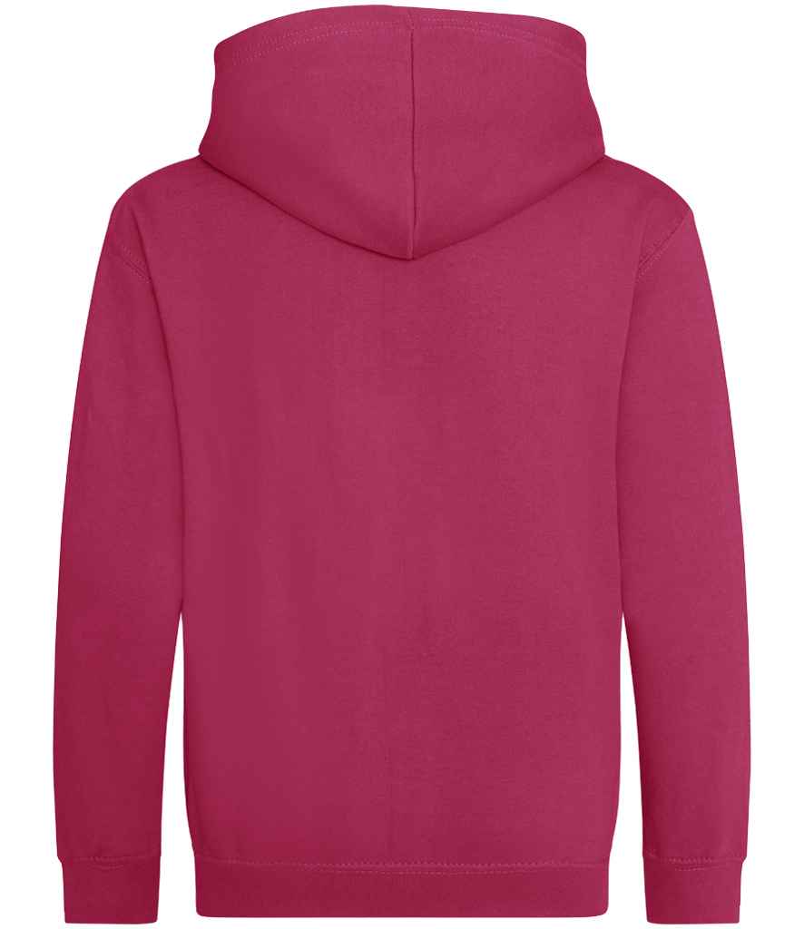 Just Hoods JH050B Hot Pink Back -  Ready to be Embroidered and Printed by Custard Workwear - Cheap Personalised and Customised Workwear in Nottinghamshire, Derbyshire and Leicestershire