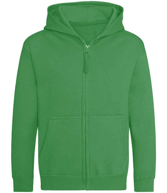Just Hoods JH050B Kelly Green Front -  Ready to be Embroidered and Printed by Custard Workwear - Cheap Personalised and Customised Workwear in Nottinghamshire, Derbyshire and Leicestershire