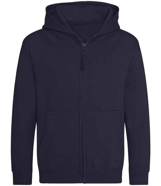 Just Hoods JH050B New French Navy Front -  Ready to be Embroidered and Printed by Custard Workwear - Cheap Personalised and Customised Workwear in Nottinghamshire, Derbyshire and Leicestershire
