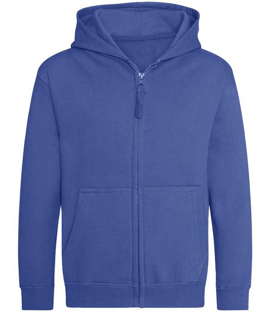 Just Hoods JH050B Royal Blue Front -  Ready to be Embroidered and Printed by Custard Workwear - Cheap Personalised and Customised Workwear in Nottinghamshire, Derbyshire and Leicestershire