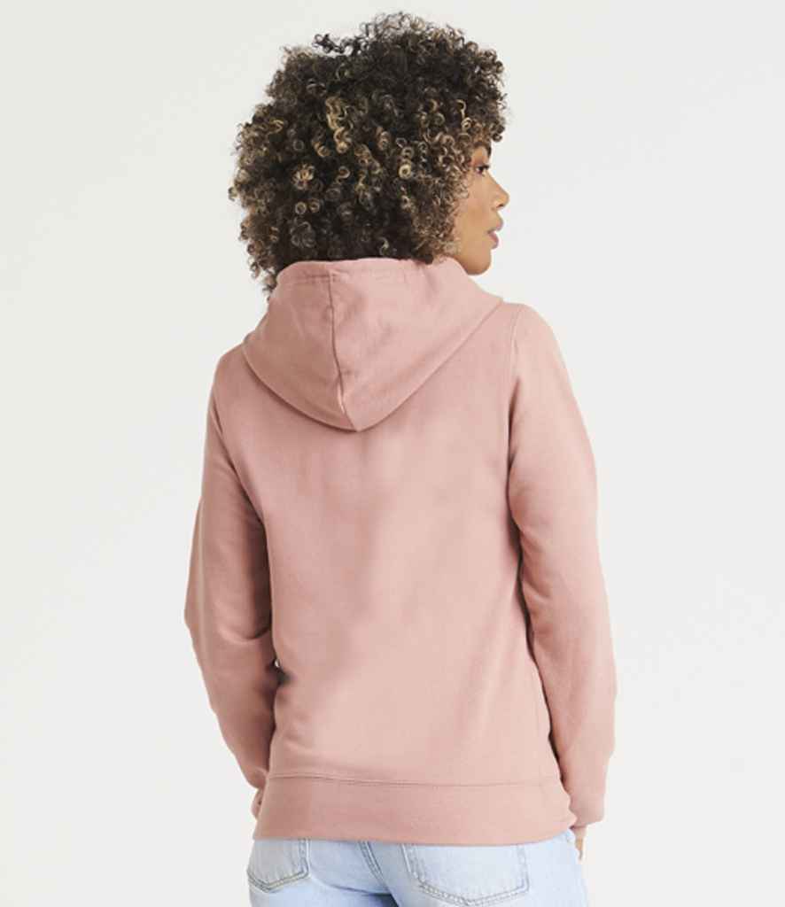 Just Hoods JH050F Dusty Pink Model -  Ready to be Embroidered and Printed by Custard Workwear - Cheap Personalised and Customised Workwear in Nottinghamshire, Derbyshire and Leicestershire