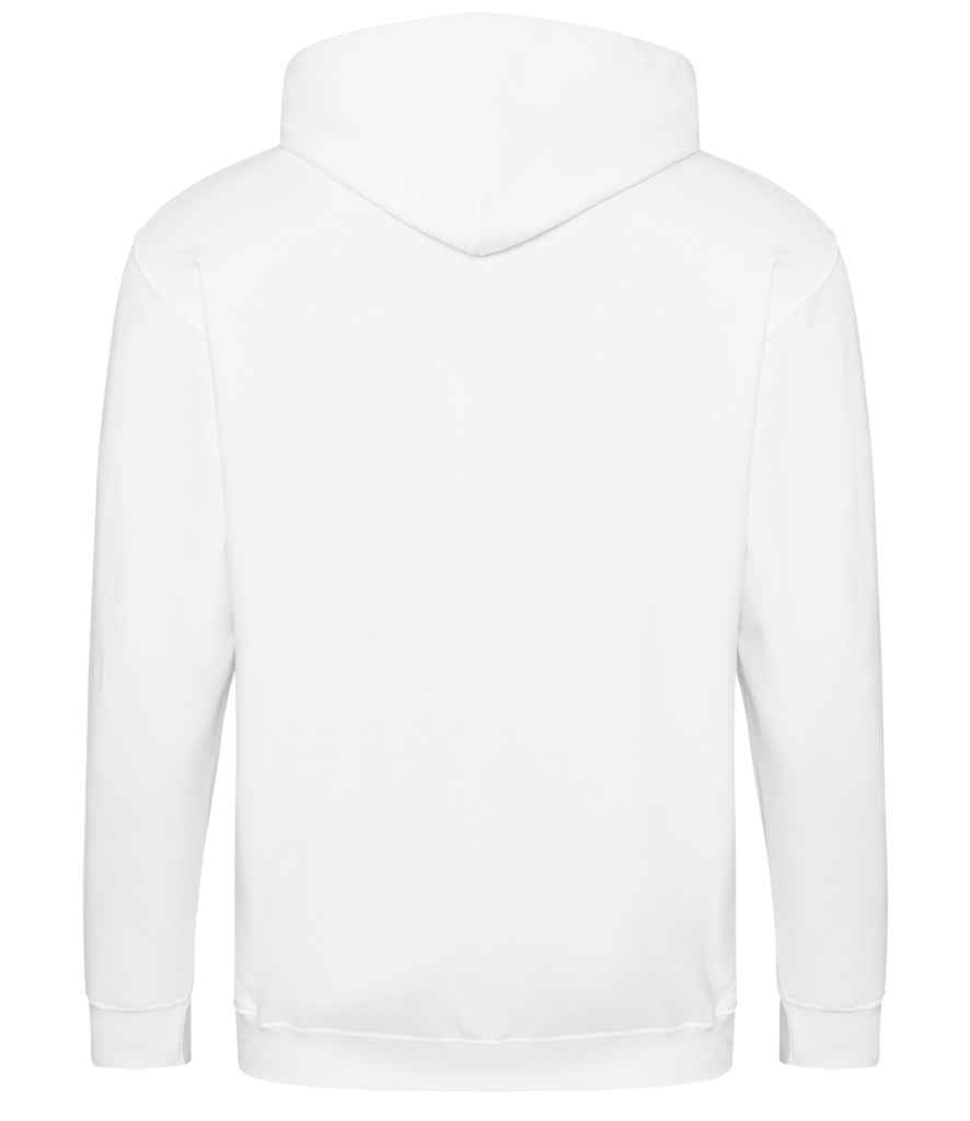 Just Hoods JH050 Arctic White Back -  Ready to be Embroidered and Printed by Custard Workwear - Cheap Personalised and Customised Workwear in Nottinghamshire, Derbyshire and Leicestershire