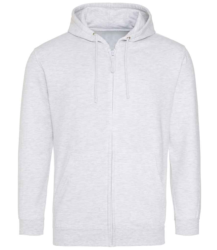 Just Hoods JH050 Ash Front -  Ready to be Embroidered and Printed by Custard Workwear - Cheap Personalised and Customised Workwear in Nottinghamshire, Derbyshire and Leicestershire