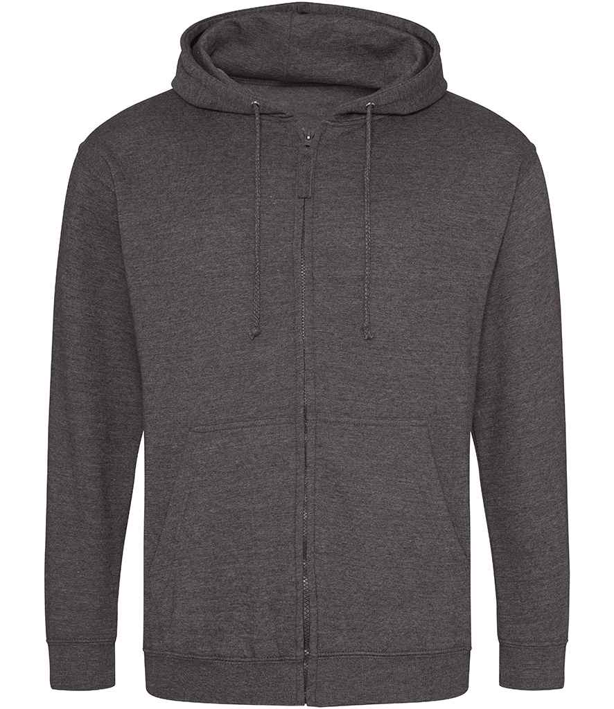 Just Hoods JH050 Charcoal Front -  Ready to be Embroidered and Printed by Custard Workwear - Cheap Personalised and Customised Workwear in Nottinghamshire, Derbyshire and Leicestershire
