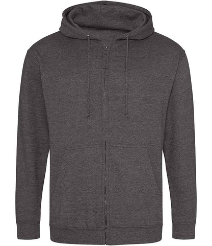 Just Hoods JH050 Charcoal Front -  Ready to be Embroidered and Printed by Custard Workwear - Cheap Personalised and Customised Workwear in Nottinghamshire, Derbyshire and Leicestershire