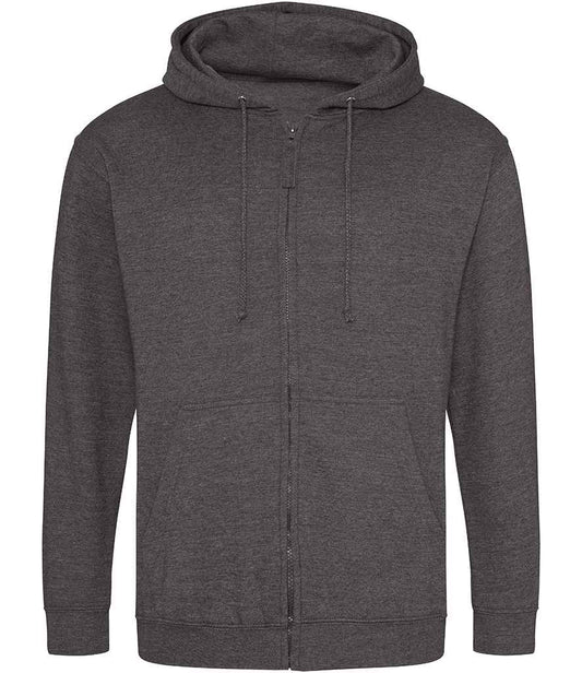Just Hoods JH050 Charcoal Front -  Ready to be Embroidered and Printed by Custard Workwear - Cheap Personalised and Customised Workwear in Nottinghamshire, Derbyshire and Leicestershire