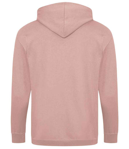 Just Hoods JH050 Dusty Pink Back -  Ready to be Embroidered and Printed by Custard Workwear - Cheap Personalised and Customised Workwear in Nottinghamshire, Derbyshire and Leicestershire