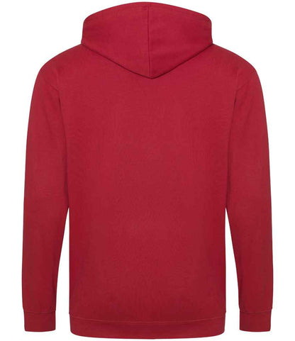 Just Hoods JH050 Fire Red Back -  Ready to be Embroidered and Printed by Custard Workwear - Cheap Personalised and Customised Workwear in Nottinghamshire, Derbyshire and Leicestershire