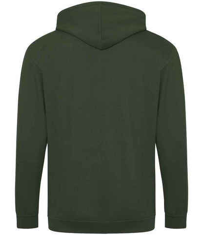Just Hoods JH050 Forest Green Back -  Ready to be Embroidered and Printed by Custard Workwear - Cheap Personalised and Customised Workwear in Nottinghamshire, Derbyshire and Leicestershire