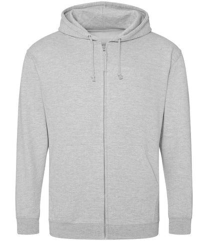 Just Hoods JH050 Heather Grey Front -  Ready to be Embroidered and Printed by Custard Workwear - Cheap Personalised and Customised Workwear in Nottinghamshire, Derbyshire and Leicestershire