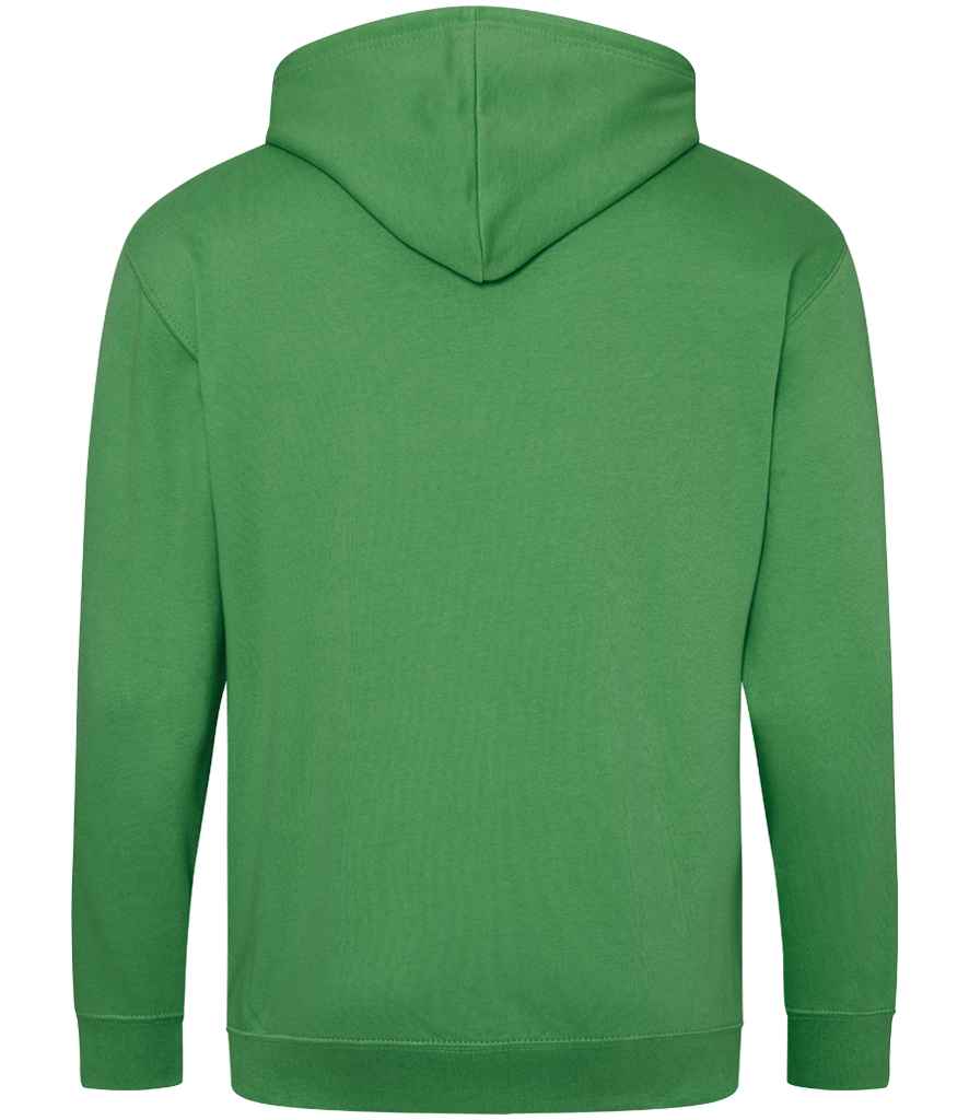 Just Hoods JH050 Kelly Green Back -  Ready to be Embroidered and Printed by Custard Workwear - Cheap Personalised and Customised Workwear in Nottinghamshire, Derbyshire and Leicestershire