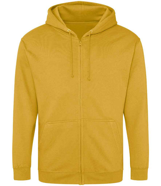 Just Hoods JH050 Mustard Front -  Ready to be Embroidered and Printed by Custard Workwear - Cheap Personalised and Customised Workwear in Nottinghamshire, Derbyshire and Leicestershire