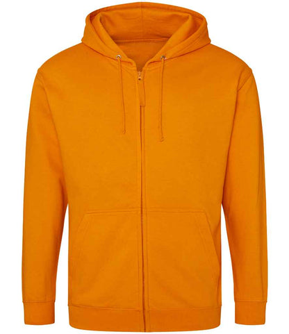 Just Hoods JH050 Orange Crush Front -  Ready to be Embroidered and Printed by Custard Workwear - Cheap Personalised and Customised Workwear in Nottinghamshire, Derbyshire and Leicestershire