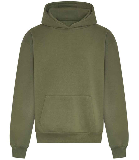 Just Hoods JH120 Earthy Green Front -  Ready to be Embroidered and Printed by Custard Workwear - Cheap Personalised and Customised Workwear in Nottinghamshire, Derbyshire and Leicestershire