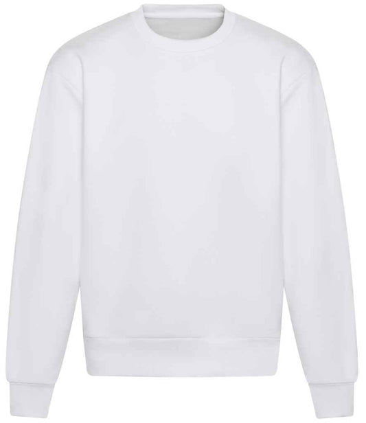 Just Hoods JH123 Arctic White Front -  Ready to be Embroidered and Printed by Custard Workwear - Cheap Personalised and Customised Workwear in Nottinghamshire, Derbyshire and Leicestershire