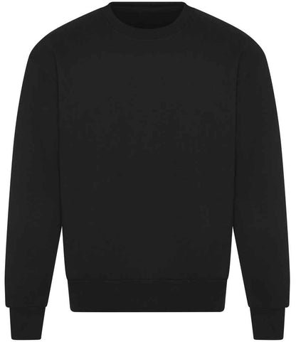Just Hoods JH123 Deep Black Front -  Ready to be Embroidered and Printed by Custard Workwear - Cheap Personalised and Customised Workwear in Nottinghamshire, Derbyshire and Leicestershire
