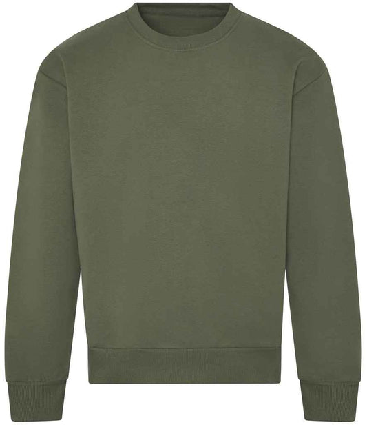 Just Hoods JH123 Earthy Green Front -  Ready to be Embroidered and Printed by Custard Workwear - Cheap Personalised and Customised Workwear in Nottinghamshire, Derbyshire and Leicestershire