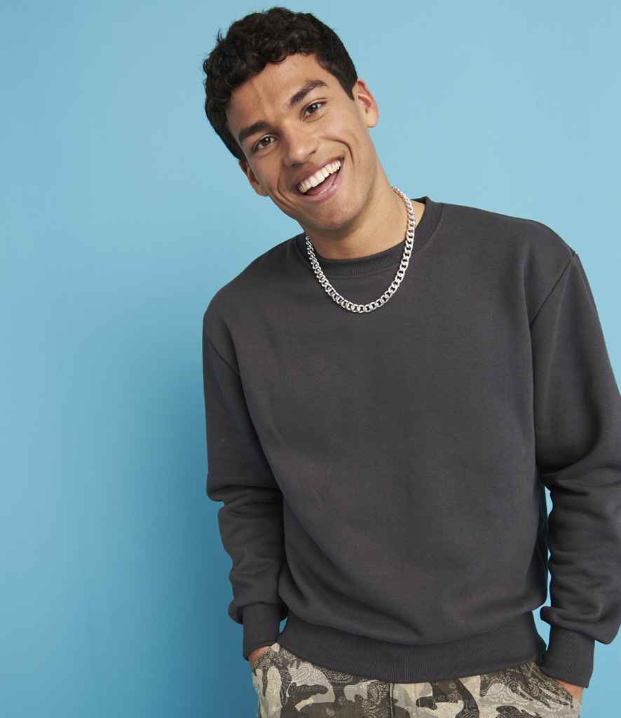 Just Hoods JH123 Solid Charcoal Model -  Ready to be Embroidered and Printed by Custard Workwear - Cheap Personalised and Customised Workwear in Nottinghamshire, Derbyshire and Leicestershire