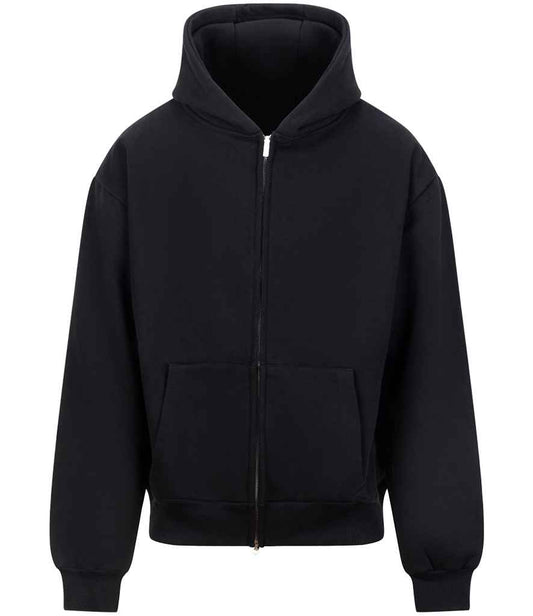 Just Hoods JH125 Deep Black Front -  Ready to be Embroidered and Printed by Custard Workwear - Cheap Personalised and Customised Workwear in Nottinghamshire, Derbyshire and Leicestershire