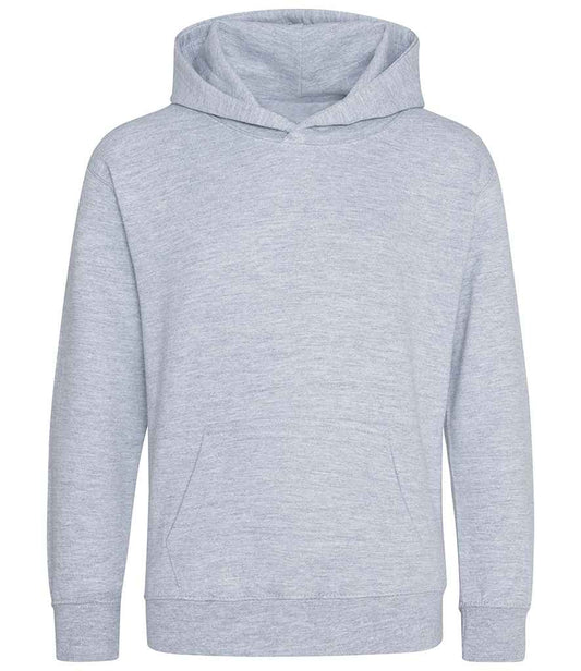 Just Hoods JH201B Heather grey Front -  Ready to be Embroidered and Printed by Custard Workwear - Cheap Personalised and Customised Workwear in Nottinghamshire, Derbyshire and Leicestershire